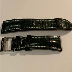 Breitling Green Alligator Leather Watch Strap
